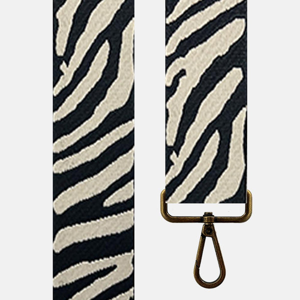 Pegas coloridas Pega Zebra Taupe e Preto Bolsas de mão